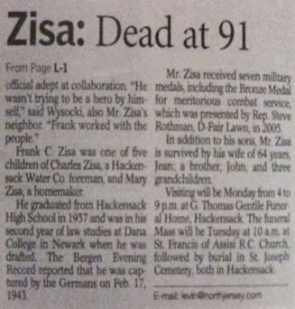 The Record June 10, 2011 Frank C. Zisa Part 2